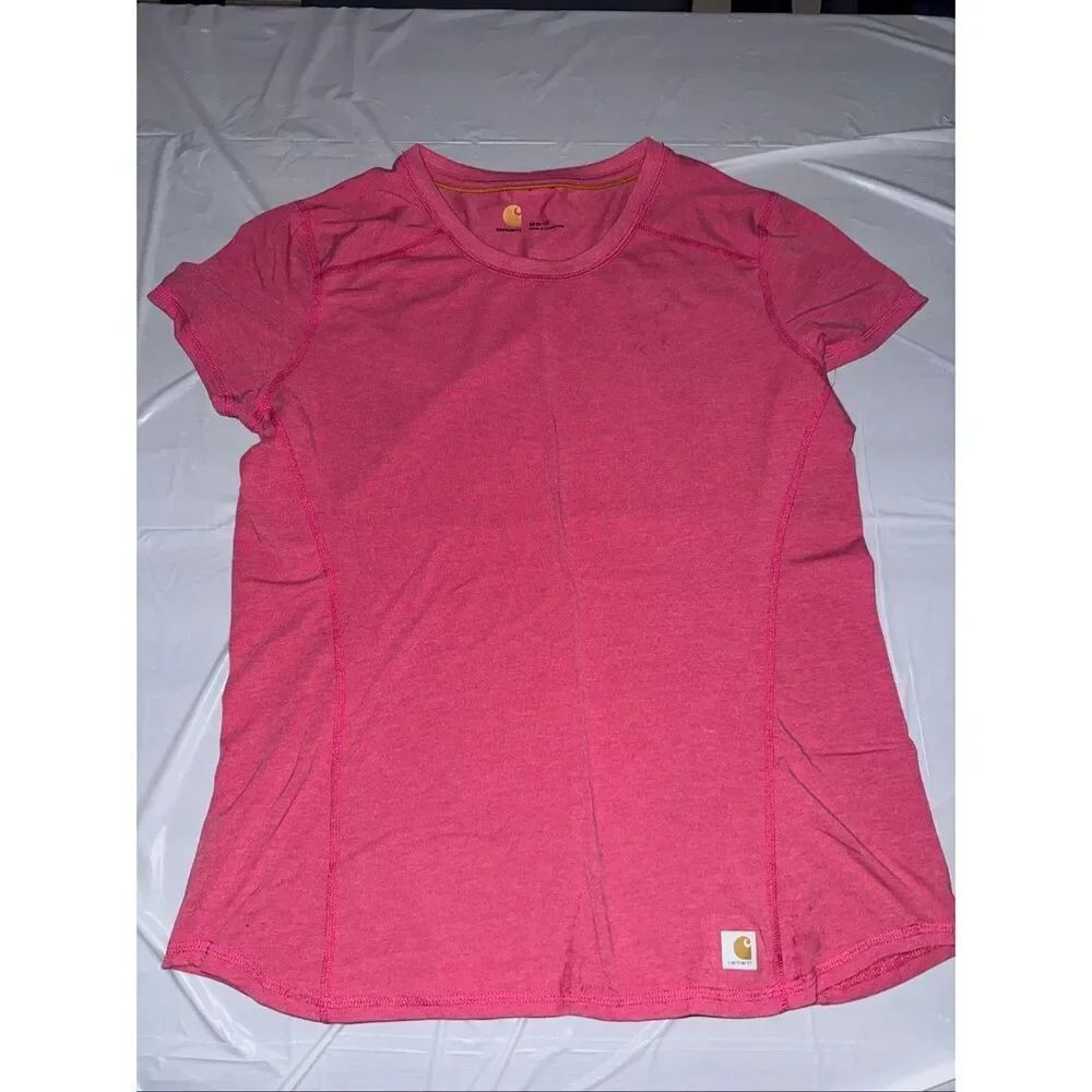 Carhartt Women’s Pink Short Sleeve Tee Shirt Size Medium